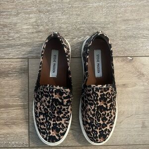 Steve Madden Animal Print Slip-On Sneakers